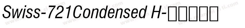 Swiss-721Condensed H字体转换